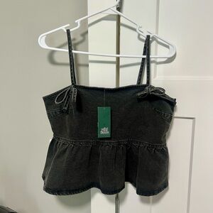 Wild Fable Black Denim Camisole Top